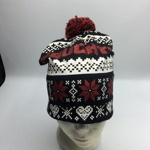 Naughty Pom-Pom Snowflake Beanie